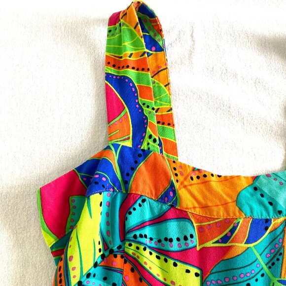 1. State tropical sundress Womens Extra Small colorful midi maxi vacation - Picture 5 of 10